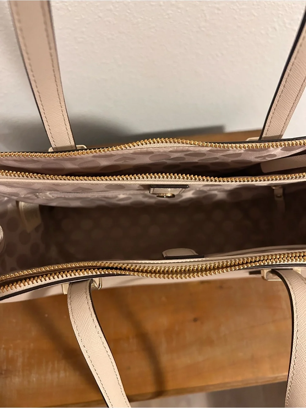 kate spade Cashew Milk Multi Leather Tote
